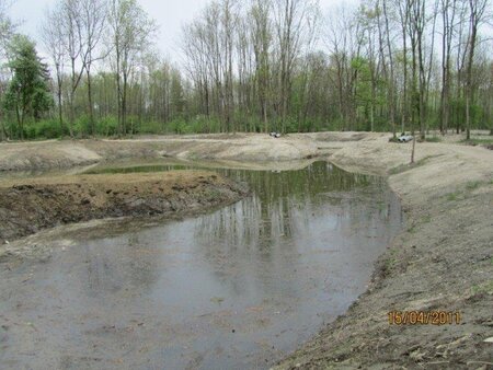 Delo na gradbišču - Sanacija gramozne jame v Lisjakovi strugi 4